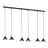 Emibig Pendelleuchte Elit Stahl Schwarz | Geeignet für 6x GX53 - Max 12W
